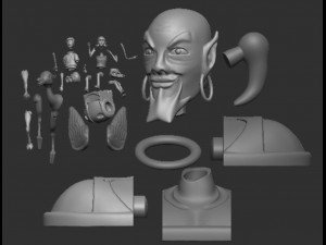 Shazzan Kaboobie Chuck and Nancy 3D-Druckmodell