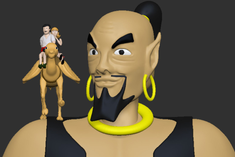 Shazzan Kaboobie Chuck and Nancy 3D-Druckmodell .c4d .max .obj .3ds .fbx .stl .blend