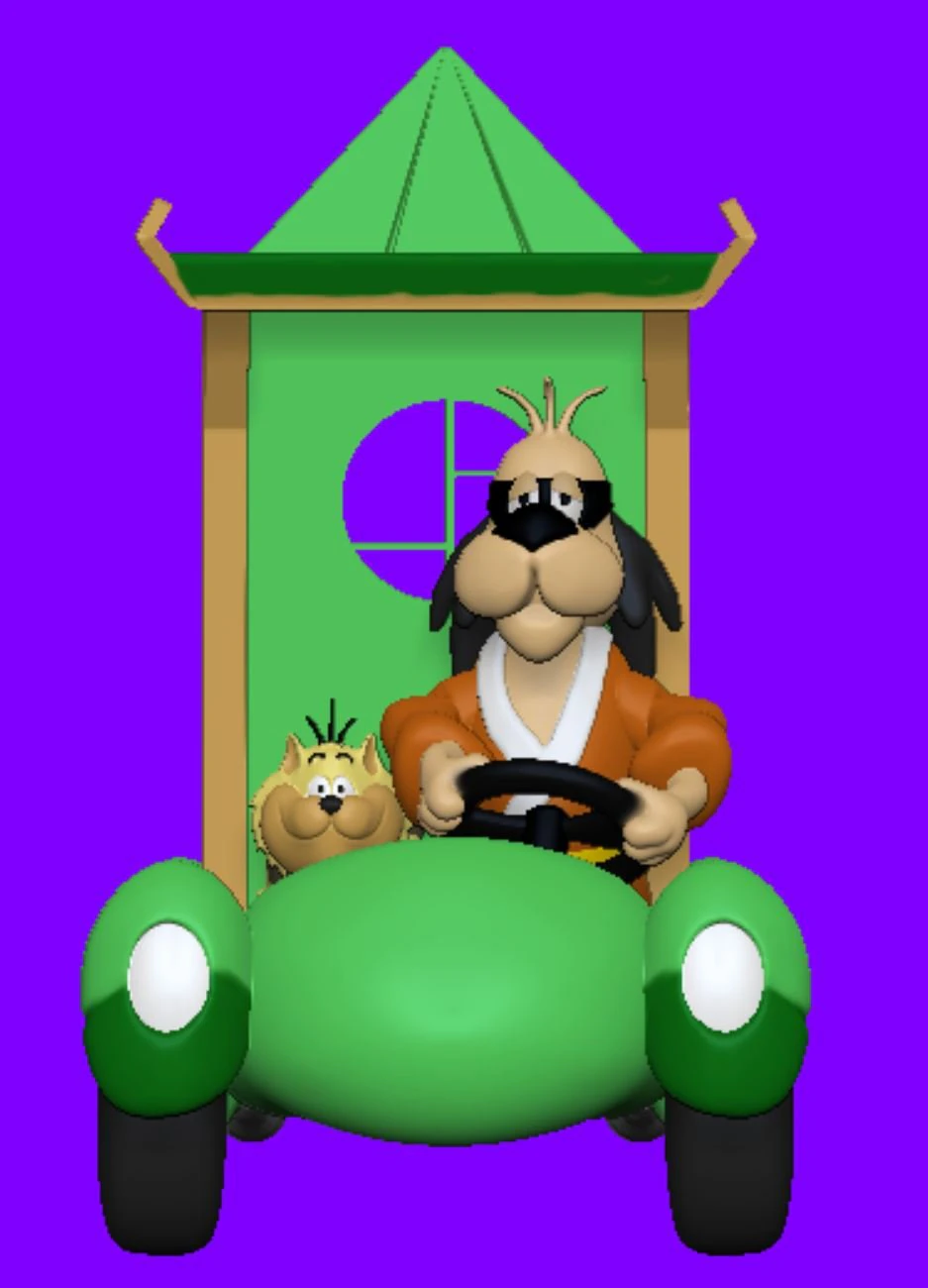 Hong Kong Phooey 3D Print Model .c4d .max .obj .3ds .fbx .stl .blend