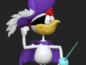 Super Chicken and Fred 3D 프린트 모델