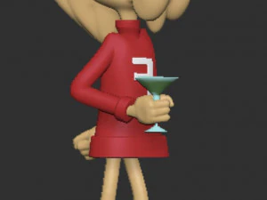 Super Chicken and Fred 3D Print Model
