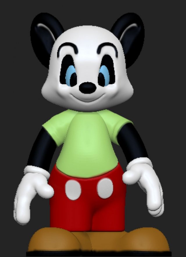 Andy Panda 3D Print Model .c4d .max .obj .3ds .fbx .stl .blend 