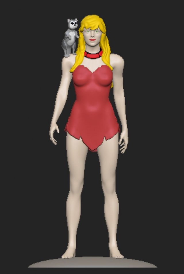 Jana of the Jungle Model do druku 3D .c4d .max .obj .3ds .fbx .stl .blend 