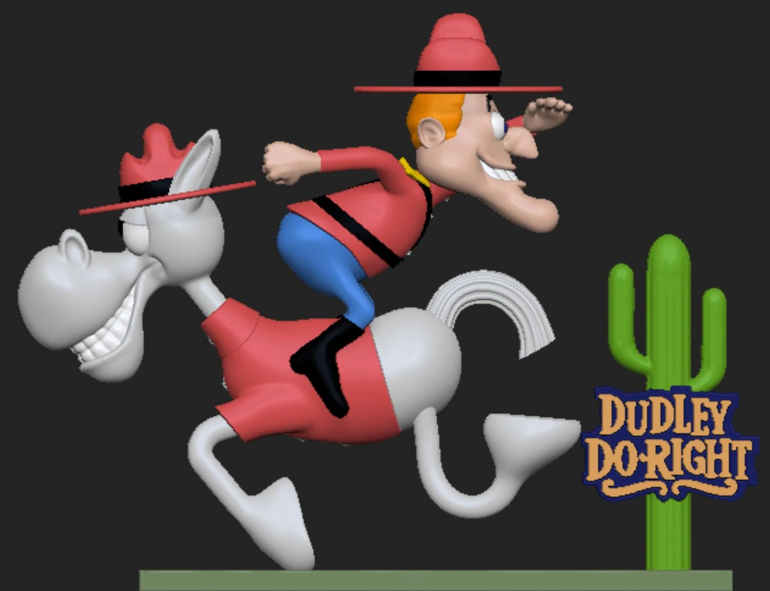 Dudley Do-Right 3D Print Model .c4d .max .obj .3ds .fbx .stl .blend 