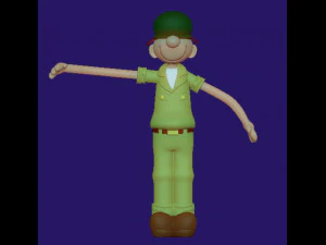 Beetle Bailey Sergeant Snorkel and Otto 3D Print Model