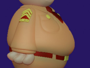Beetle Bailey Sergeant Snorkel and Otto 3D Принт Модель