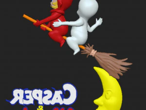 Casper and Wendy 3D Print Model