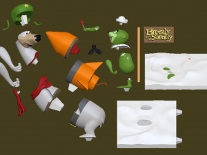 Breezly and Sneezly 3D 프린트 모델