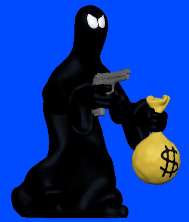 Phantom Blot Disney 3D 프린트 모델 .c4d .max .obj .3ds .fbx .stl .blend