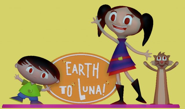 Luna Earth to Luna Model Cetak 3D .c4d .max .obj .3ds .fbx .stl .blend 