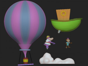 Peter Potamus and So-So Modello di stampa 3D