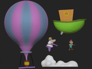 Peter Potamus and So-So 3D Print Model