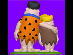 Fred and Barney The Flintstones Modèles 3D en vedette
