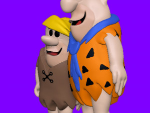 Fred and Barney The Flintstones Modèles 3D en vedette