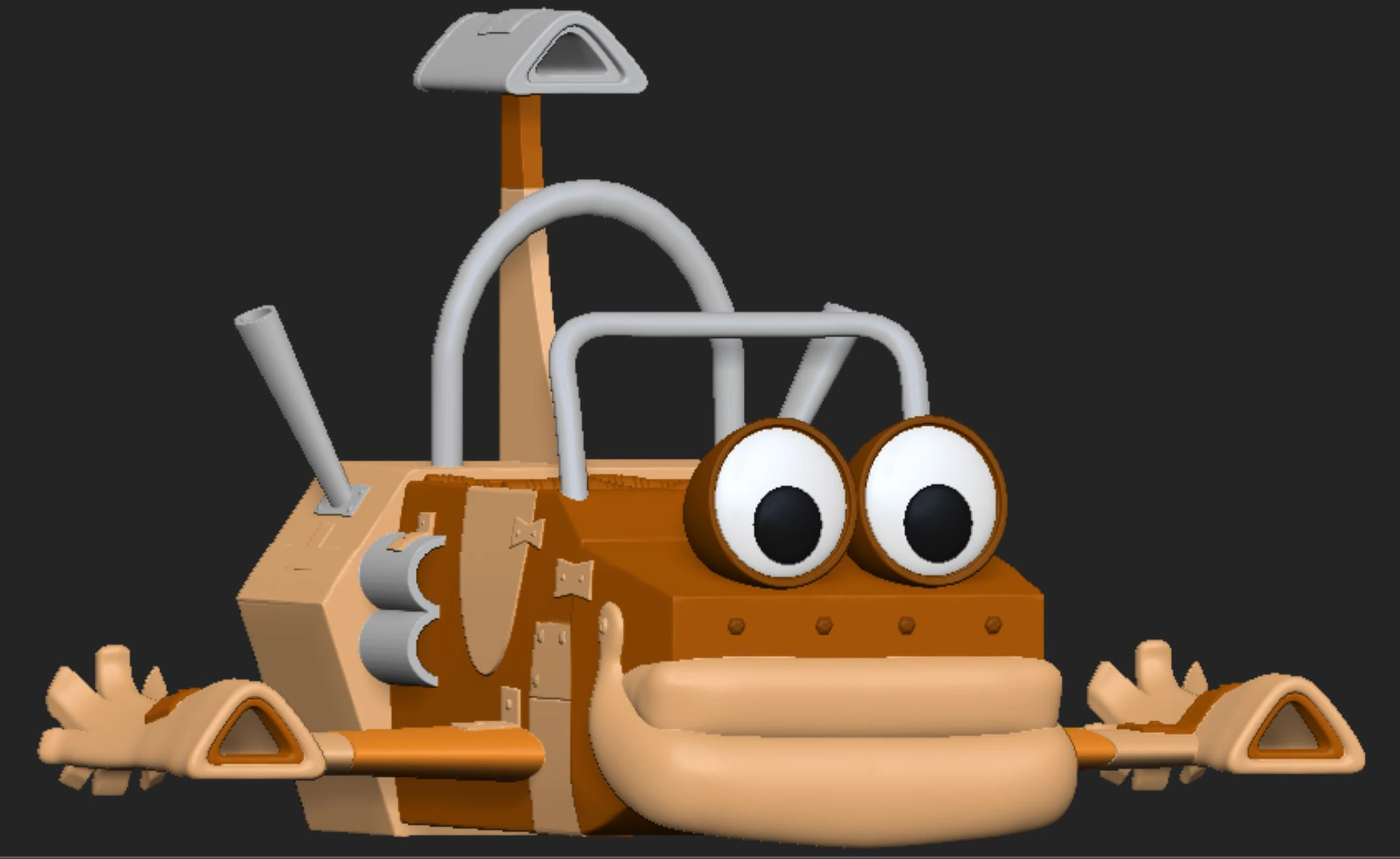 Rickety Rocket 3D Print Model .c4d .max .obj .3ds .fbx .stl .blend 