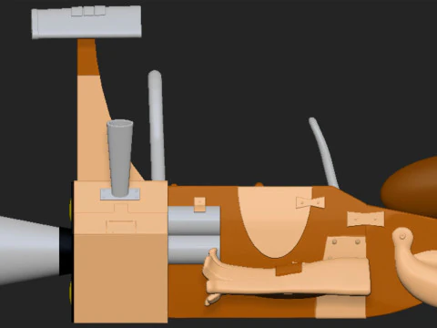 Rickety Rocket 3D Print Model