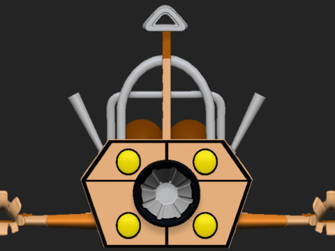 Rickety Rocket 3D Print Model