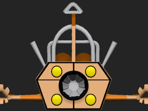 Rickety Rocket 3D Print Model