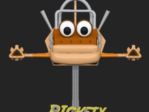 Rickety Rocket 3D Print Model