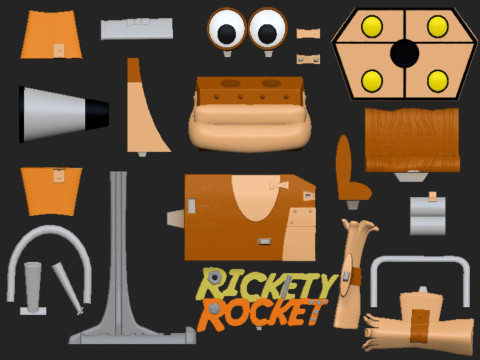 Rickety Rocket 3D Print Model