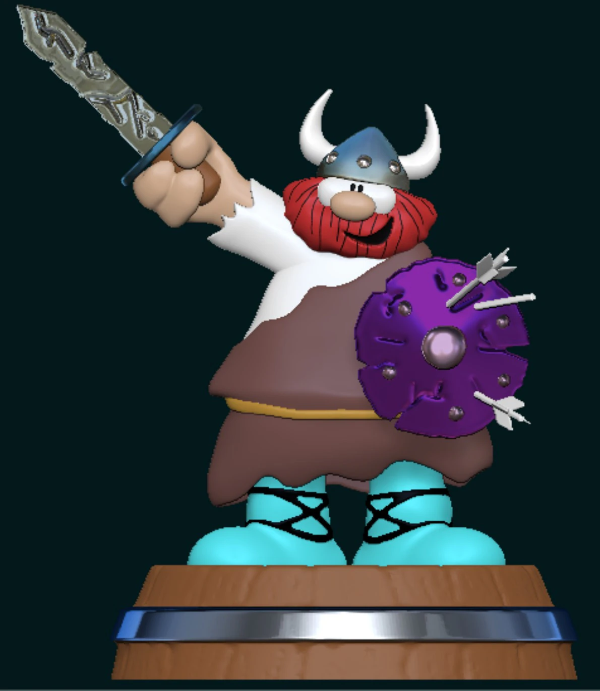 Hagar the Horrible 3D Print Model .c4d .max .obj .3ds .fbx .stl .blend
