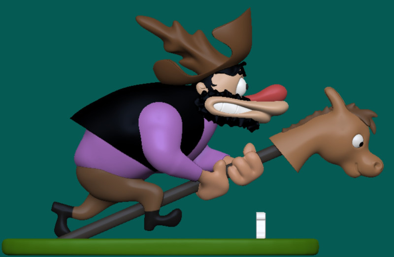 Dooley Woody Woodpecker 3D प्रिंट मॉडल .c4d .max .obj .3ds .fbx .stl .blend