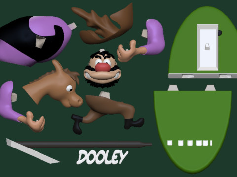 Dooley Woody Woodpecker 3D प्रिंट मॉडल