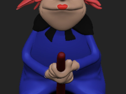 Witch Crafty woody woodpecker 3D Baskı Modeli