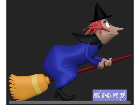 Witch Crafty woody woodpecker 3D Baskı Modeli