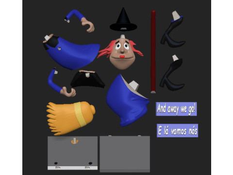 Witch Crafty woody woodpecker 3D Baskı Modeli
