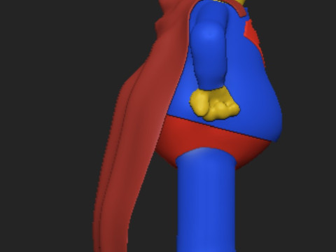 Homer Simpson Superman 3D-printmodel