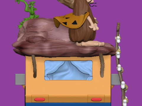 Captain caveman and the teen angels Model do druku 3D