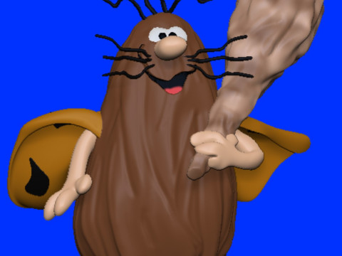 Captain Caveman Capitao Caverna 3D Print Model