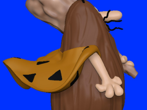 Captain Caveman Capitao Caverna Model do druku 3D