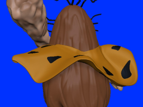 Captain Caveman Capitao Caverna Model do druku 3D
