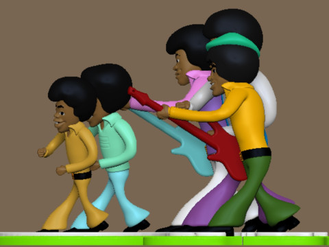 Jackson 5ive - The Jackson 5 - Michael Jackson Modelo de Impressão 3D