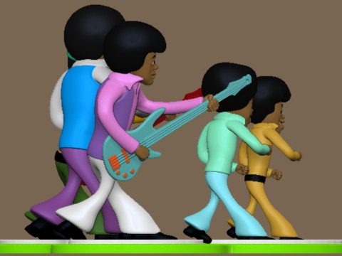 Jackson 5ive - The Jackson 5 - Michael Jackson Modelo de Impressão 3D