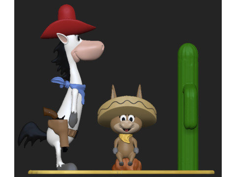 Quick Draw McGraw - Pepe Legal 3D 프린트 모델