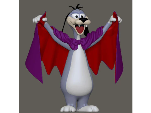 Dingbat e o cachorro vampiro Creeps Modelo de Impressão 3D