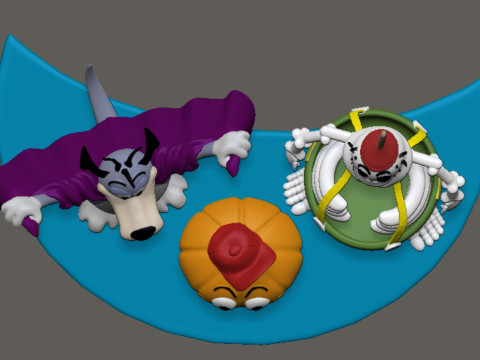 Dingbat and the Creeps vampire dog Model Cetak 3D