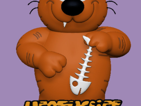 Heathcliff the cat 3D Принт Модель
