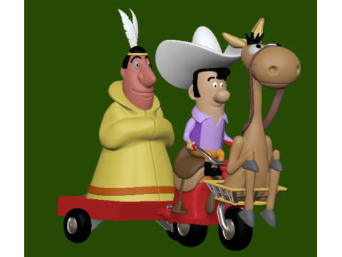 Flukey Luke El Vaquero Temerario Model do druku 3D