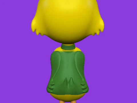 Yakky Doodle 3D Print Model