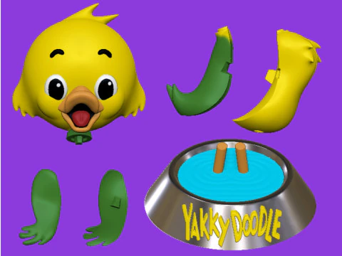 Yakky Doodle 3D Print Model