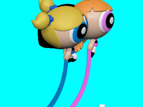 Powerpuff Girls Meninas Superpoderosas chicas superpoderosas 3Dプリントモデル