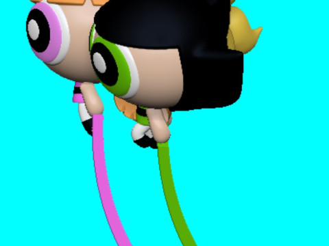 Powerpuff Girls Meninas Superpoderosas chicas superpoderosas 3Dプリントモデル