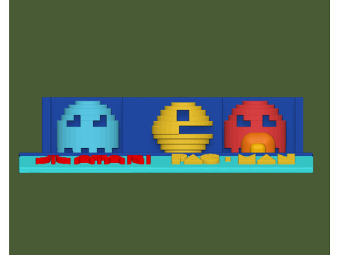 Atari classics Pac-Man 3D 프린트 모델