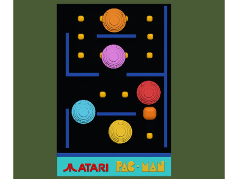 Atari classics Pac-Man 3D 프린트 모델