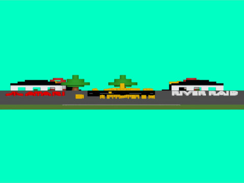 Atari classics River Raid 3D Baskı Modeli