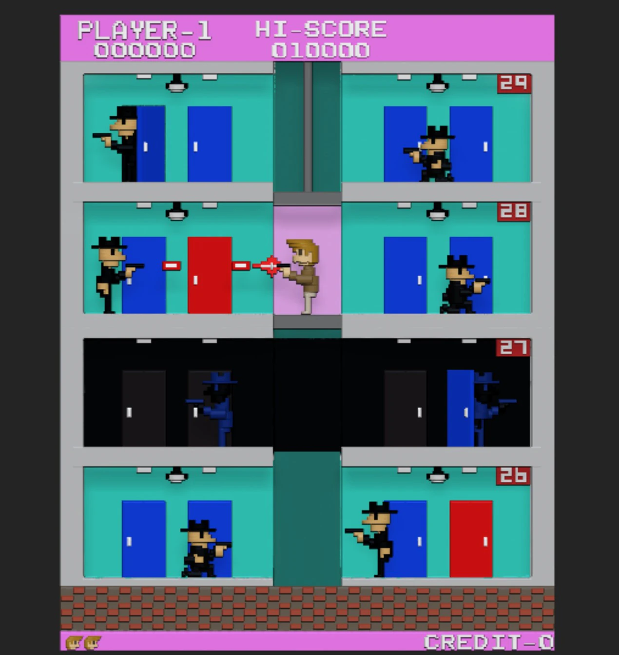Elevator Action classic game 3D Print Model .c4d .max .obj .3ds .fbx .stl .blend 